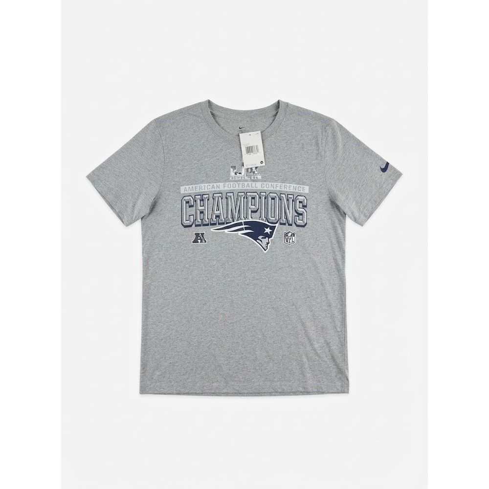 NWT Nike NFL American Football Conference AFC Champions T-Shirt Gray YOUTH S